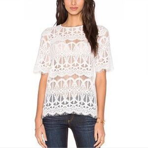 BCBGeneration White Lace Dress
